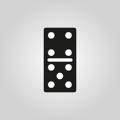 Domino icon. Game, gambling symbol. Flat design. Stock - Vector illustration