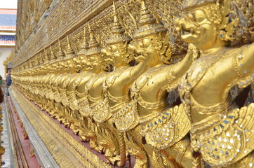 Gold garuda in the Grand Palace,thailand
