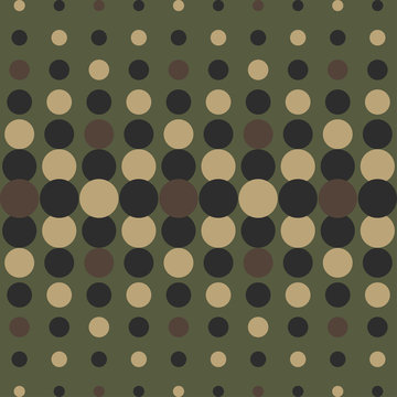 Halftone camo background. Vector dots texture retro. Abstract dots