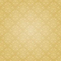 Seamless holiday golden pattern. Seamless pattern can be used for wallpaper, pattern fills, web page background,surface textures, wrapping paper. Floral textile background