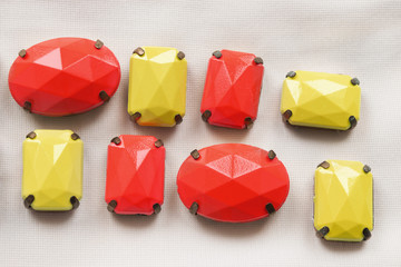 Colorful plastic beads