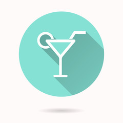 Cocktail - vector icon.