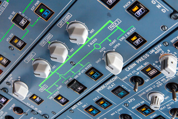 Airbus A320 overhead panel