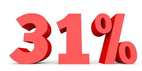 Thirty one percent off. Discount 31 %.