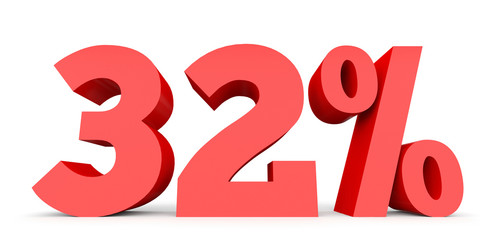 Thirty two percent off. Discount 32 %.