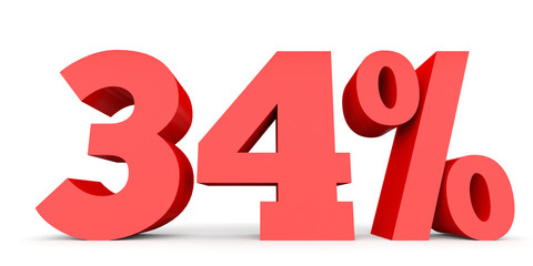 Thirty four percent off. Discount 34 %.