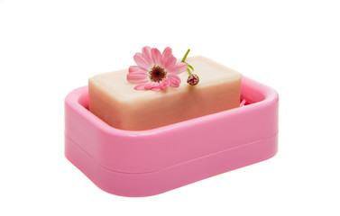 Obraz na płótnie Canvas Soap dish with soap