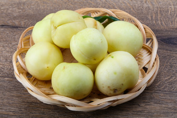 Nectarines in the bowl