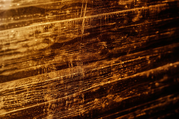 cracks on the old glass.