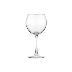 Glass transparent empty glass for drinks, isolated on white background.