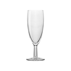 Glass transparent empty glass for drinks, isolated on white background.
