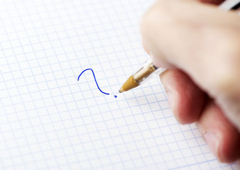 List of tasks written on paper.