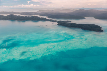 Fototapeta na wymiar Aerial view of the Whitsunday Islands