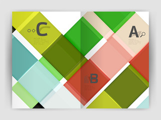 Business a4 business brochure geometrical template