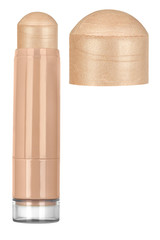 Pale pink glossy cosmetic face make-up solid foundation stick with glitter particles and bigger...