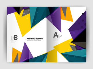 Triangle business print template