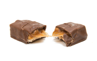 Chocolate bar with nuts