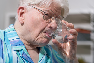 Senior drinking water