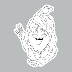 Funny Yogi sticker