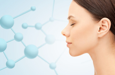 profile portrait of young woman