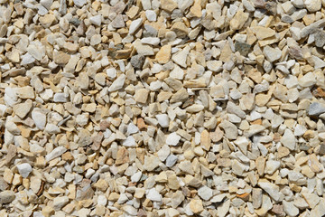 Smooth layer of small gravel as background or texture.