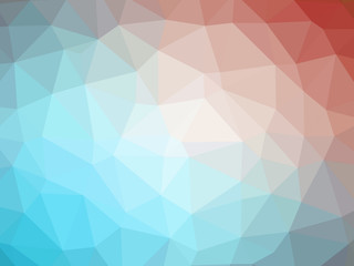 Obraz premium Abstract red blue gradient low polygon shaped background