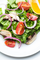 Vegetable salad close-up.