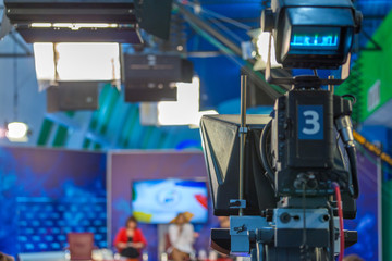 television camera close-up