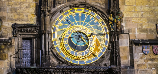 The Prague Astronomical Clock closeup