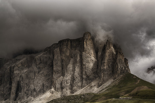 Clouds over the mountains