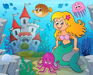 Obraz na płótnie Canvas Mermaid topic image 8