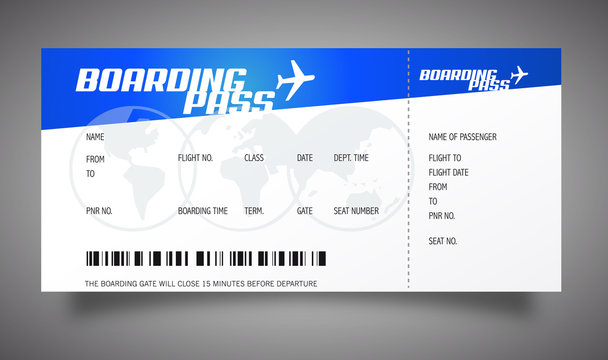 Boarding pass / Billet d'avion