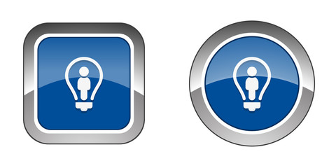 Chrome  Web  Button - Blue