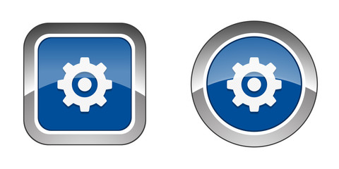 Chrome  Web  Button - Blue
