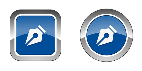 Chrome  Web  Button - Blue