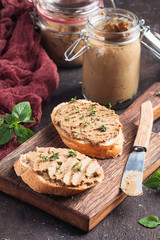 Fresh chicken liver pate