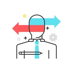 Color box icon, options illustration, icon