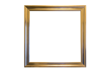 wooden photo frame isolate on the background