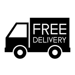 Free delivery support icon on white background. Vector illustration