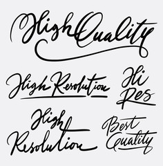 High quality hand written typography. Good use for logotype, symbol, cover label, product, brand, poster title or any graphic design you want. Easy to use or change color
