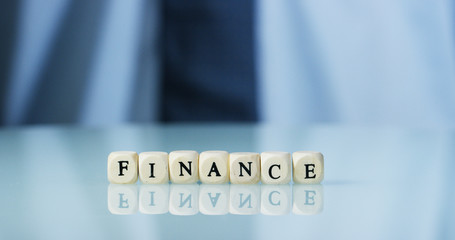 Slow motion macro of the word 