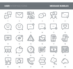 Message Bubbles Icons
