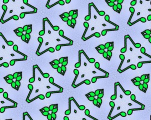 Abstract extruded pattern 3D illustration