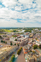 Naklejka premium Aerial view of the Dutch city Arnhem