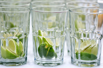 Queue ordered a cocktail with kiwi clove.