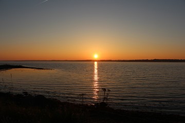 Sonnenuntergang, Holnis, Flensburg März