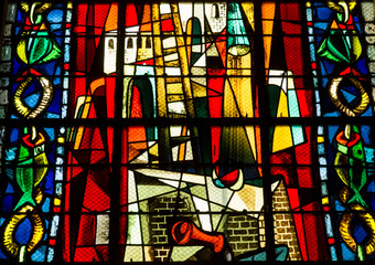 Stained Glass Window in Churche Saint Jean de Mormartre