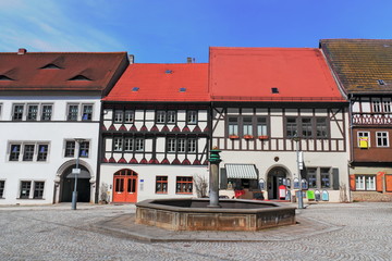 Sangerhausen, Altstadt mit Marktbrunnen