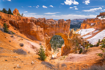 Natural bridge formation, View Point in Bryce Canyon National Park, Utah, North America, USA