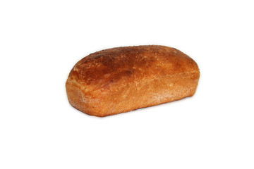 Loaf of fresh white bread.